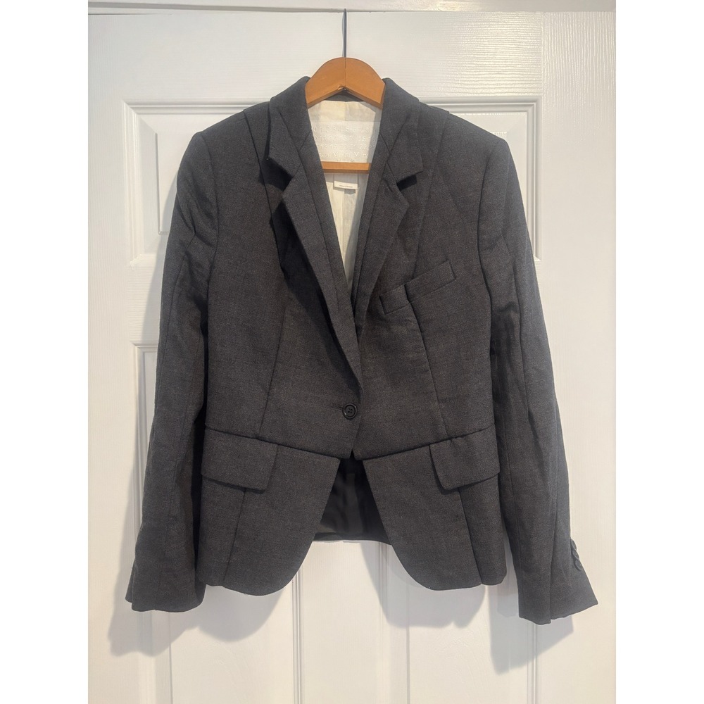 Maison Martin Margiela x H&M Gray Wool Tailored Blazer Jacket US 4 EU 34 Archive